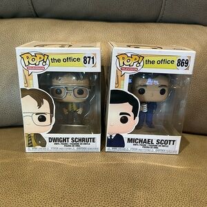 “The Office” Dwight Schrute and Michael Scott Funko Pops! #871 #869